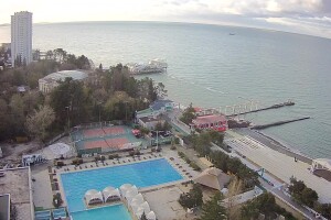 Гостиница Жемчужина, пляж, Сочи - веб камера